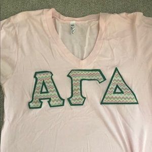 Alpha Gamma Delta Letter Tee (Small)